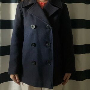 Sears Women's Dark Blue Peacoat